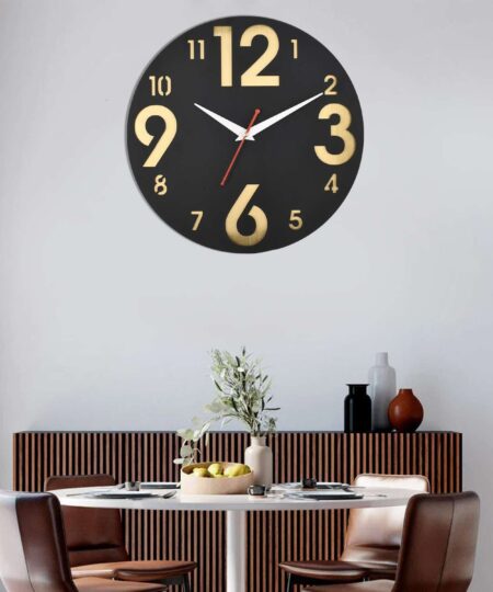 Wooden Silent Non-Ticking Wall Clock for Home Stylish Latest Designer Wall Clock for Home Living Room Bedroom Office Hall